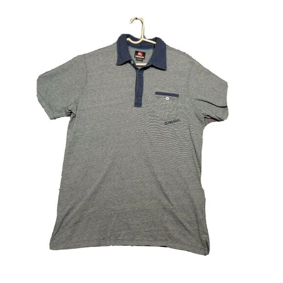 Quiksilver Men's Classic-Fit Collar  Shirt Color Gray size Large - Picture 1 of 8